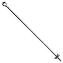 【４】rough anchor 1 3/4 in Overall Lg, 1/4 in Dia, Screw Anchor - 4XFX4|U70520