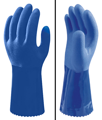 GLOVE PVC BLUE 72/CS XXL