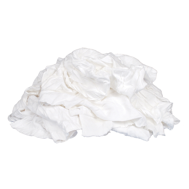 Buffalo Ind. 10525 Rags All White T-Shirt 50# Box | Seattle Marine