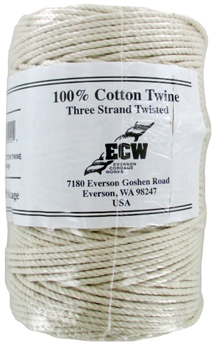 Bonded Natural Nylon Twine 1/4 lb 1-pack Twisted Size #21 