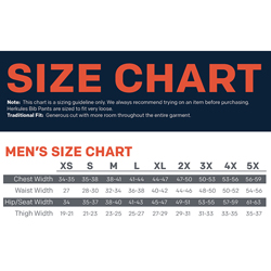 Grundens Size Chart