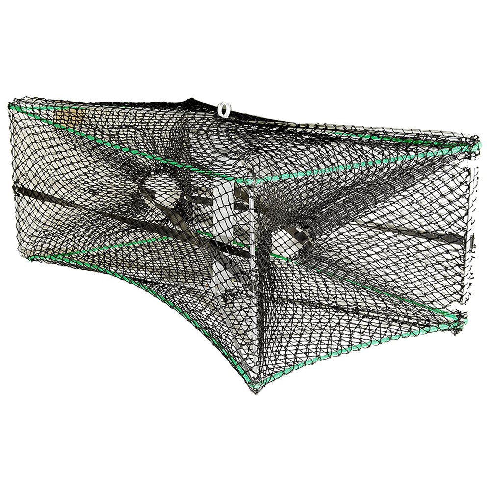 Kufa S44x2 Crawfish / Prawn / Shrimp Trap 2-Pack – 20x12x10 Inches, Vinyl Coated Steel, 1/4" Mesh